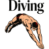 diving, diving, swimming
