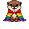 Otter Pride Month Rainbow Cloak LGBTQ