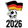 Fußball Flagge 2026
