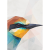 Geometric Bee-Eater Bird Polygon Art