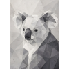 Geometric Koala Polygon Art