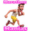 Marathon Maniac Cartoon Runner