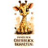Giraffe mit Überblickspruch