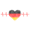 Heartbeat in German colours
