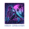 Neon-Träumer auf dem Raster