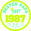 1987 Retro Neon Badge