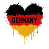 Schwarz-Rot-Gold Herz – Germany