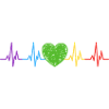 Rainbow Heartbeat LGBT Pride