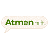 Atmen hilft – Achtsamkeitsspruch in Moosgrün