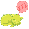 Sleepy Cat Zzz: Katzenporträt