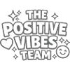 Positive Vibes Team Lettering