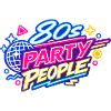 80s Party People Neon Retro