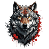 Wolf Art Potrait