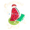 Noël en juillet Fête Pastèque Noël 