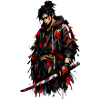Roter Schatten Samurai