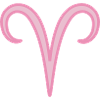 Widder-Sternzeichen Pastellrosa