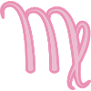 Jungfrau Sternzeichen Pastellrosa