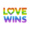 Love Wins Pride Rainbow 