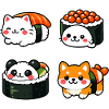 Kawaii Sushi Tierchen Kollektion