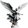 Angel Statue Black & White Elegance