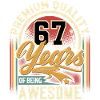 67e anniversaire Millésime