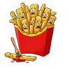 Frightened French Fries - Comic Design