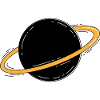 Saturn Planet Space Minimalist