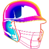 Baseball Helmet 80s Style