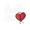 Retro Heart Valentine's Day Design Love