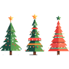 Triple Christmas Tree Pattern