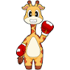 Giraffe Boxer Boxhandschuhe Boxen