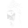 Jesus Dornenkrone Portrait