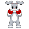 Hase Boxer Boxhandschuhe Boxen