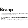 Braap das Geräusch des Zweitaktmotorrads