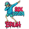 Skeleton Bruh Streetwear Shirt