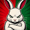 Hase mit Null-Bock auf Weihnachten