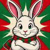 Hase mit Lust auf Weihnachten