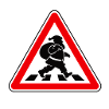 Santa Claus crossing