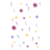 Flower Scatter on Black