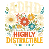 ADHD Highly Distractible Flower Neurodiversity