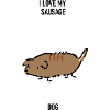 funny hilarious dog sausage fat 