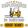 Staplerfahrer im Ruhestand Rente