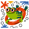Fun de grenouilles d’été