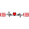 Herzschlag der Eindhoven-Flagge