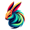 Regenbogenhase Farbwirbel