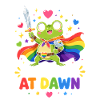 Froschheld Pride am Morgen