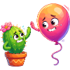 Cactus Friend Balloon Friendship