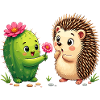 Kaktusfreund & Igel: Blütenfreundschaft