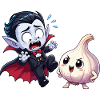 Vampire meets garlic friend