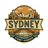 Sydney Harbour Skyline Retro-Abzeichen
